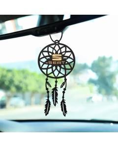 Dream catcher noir en plexiglass pour voiture SEAT IBIZA